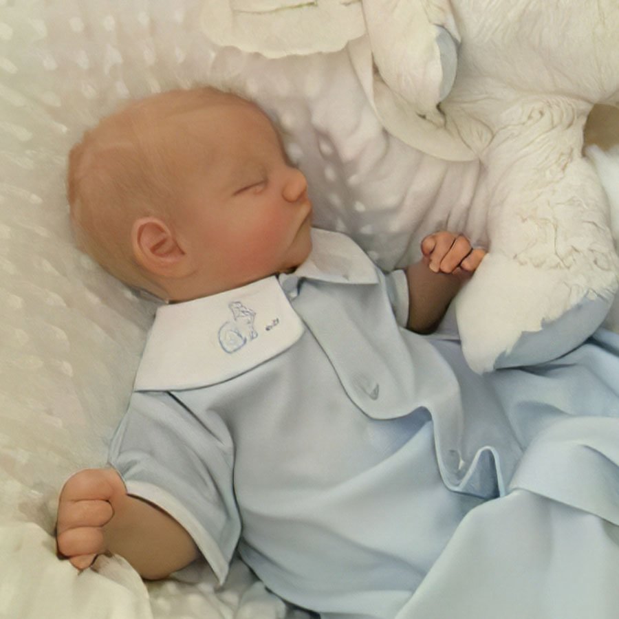 [New Series!] Real Newborn Reborn Baby Girl Realistic 12'' Eyes Closed Reborn Baby Doll Named Genevieve
