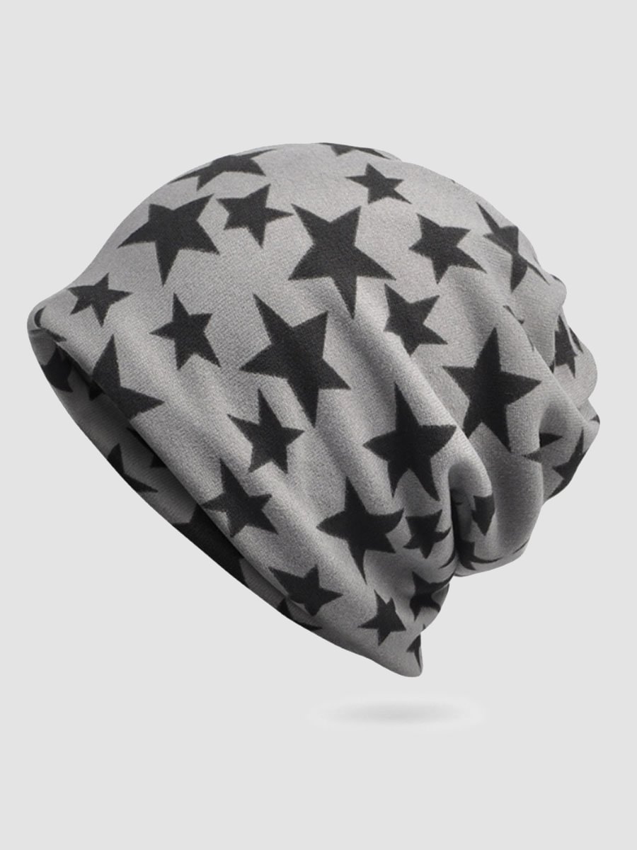 Star Print Functional Windproof / Warm Hats / Techwear Club / Techwear