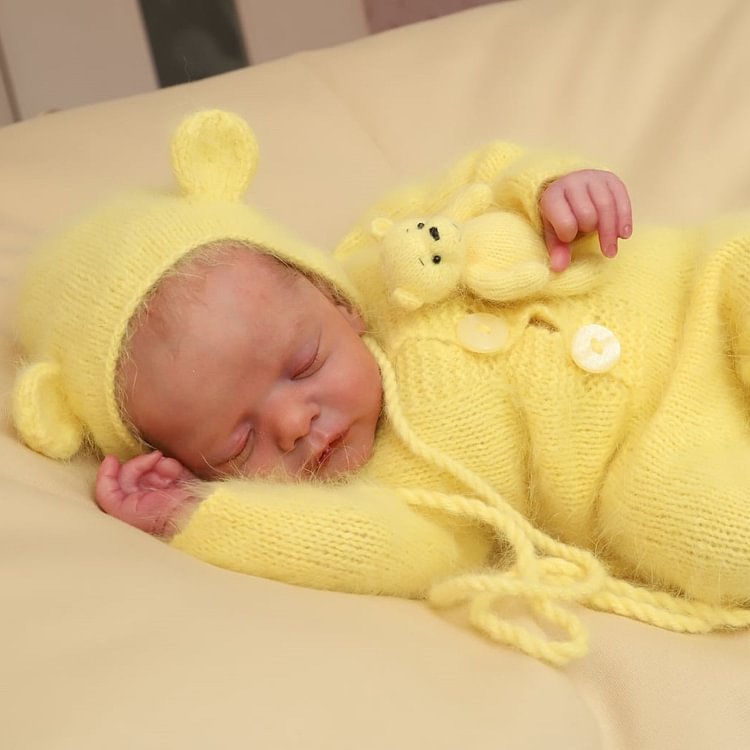  [Heartbeat💖 & Sound🔊]19'' Lifelike Cuddly Asleep Ashton Authentic Reborn Baby - Reborndollsshop.com®-Reborndollsshop®
