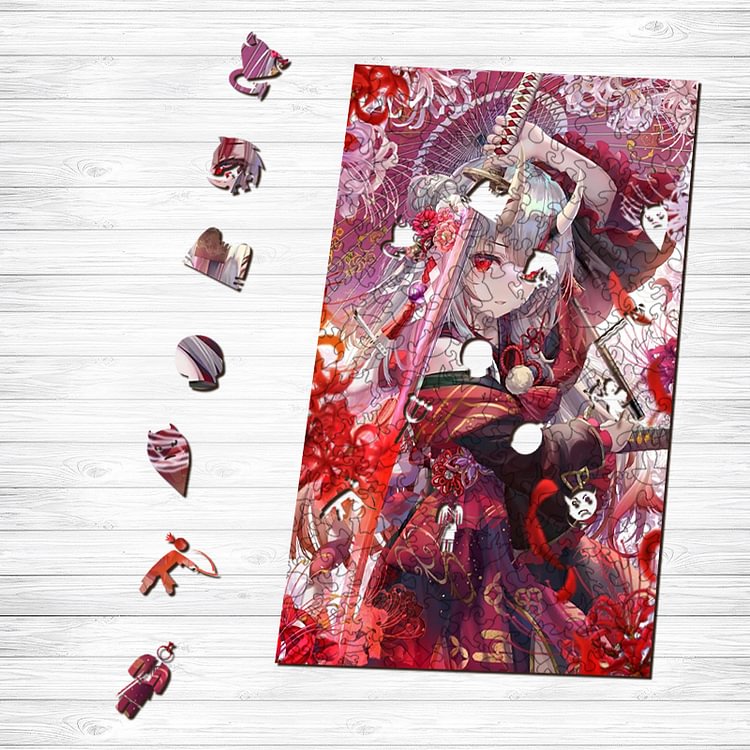 Devil Girl Wooden Jigsaw Puzzle