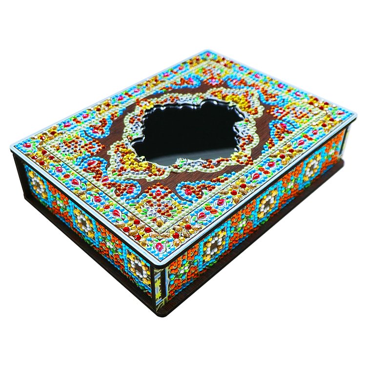 Classic Mandala Style Storage Box Fragmented Ornament Cosmetics Collection gbfke