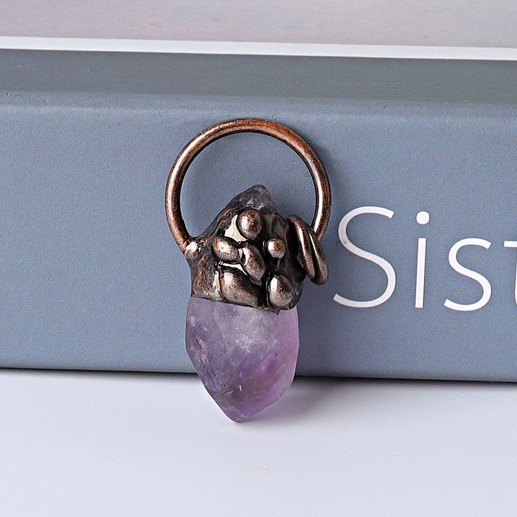 1.5" Amethyst Pendant for DIY Crystal wholesale suppliers