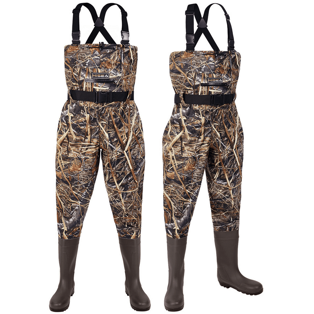 Camo Fishing Chest Wader with Boots - vzzhome