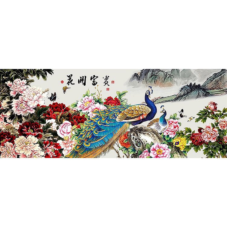 Blossom Fortune - Full Round Drill Diamond Painting - 100x40cm(Canvas)