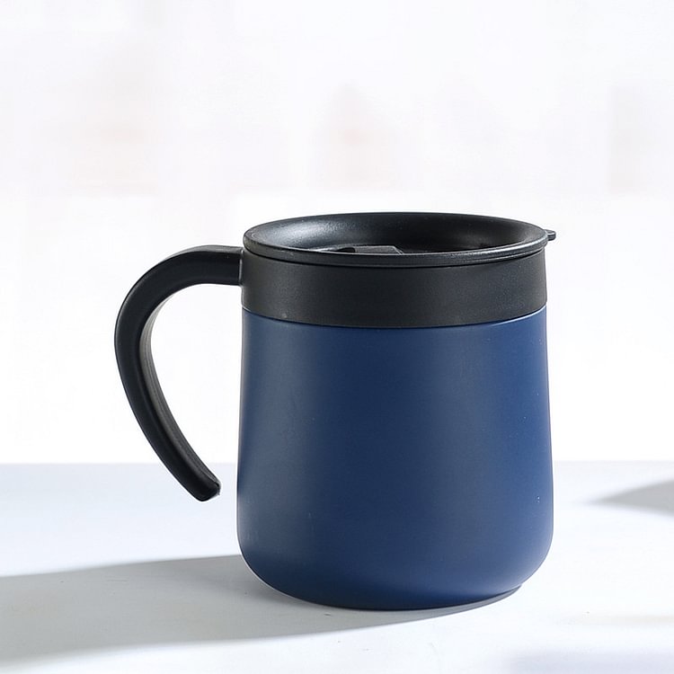 NAVY BLUE Pure Color Insulated Coffee Cup-304 Stainless Steel