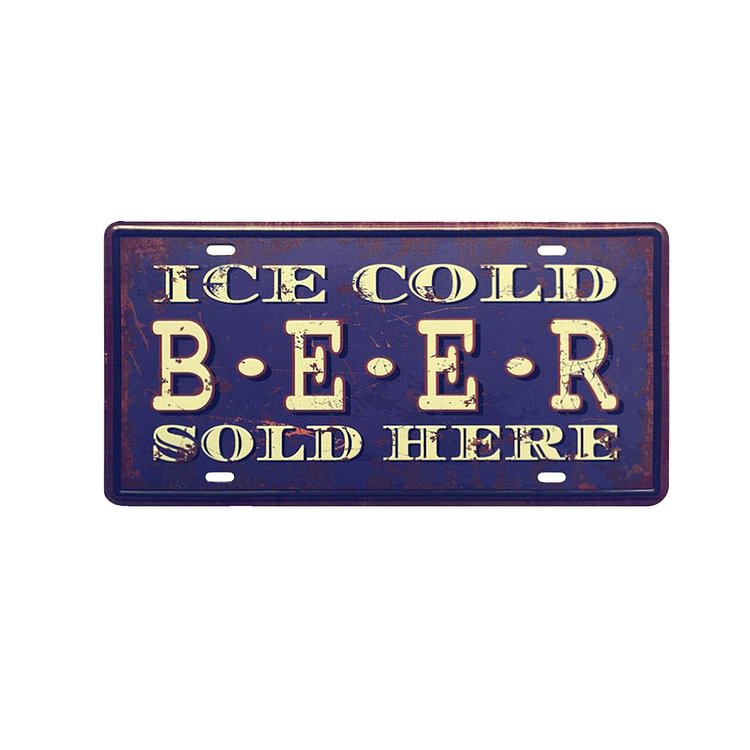 Beer - Car Plate License Tin Signs/Wooden Signs - 30x15cm
