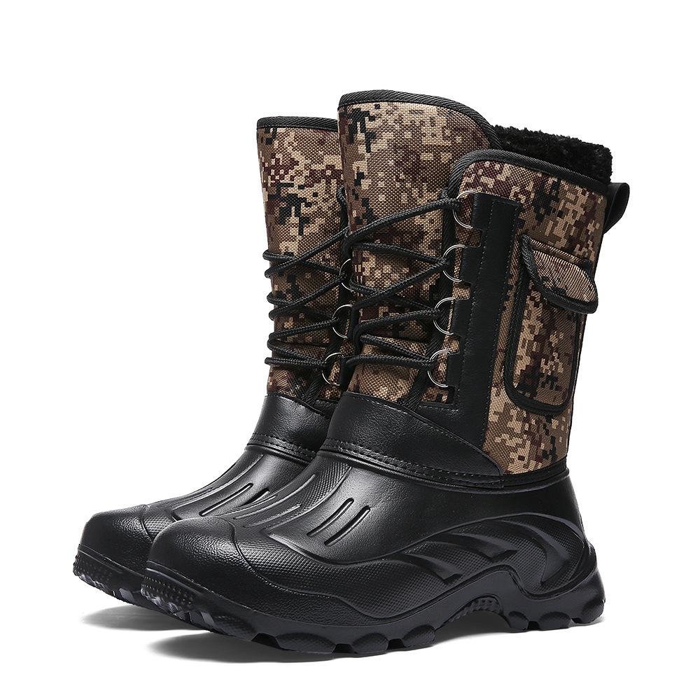 Men's Outdoor Plus Velvet Warm Camouflage Snow Boots / [viawink] /