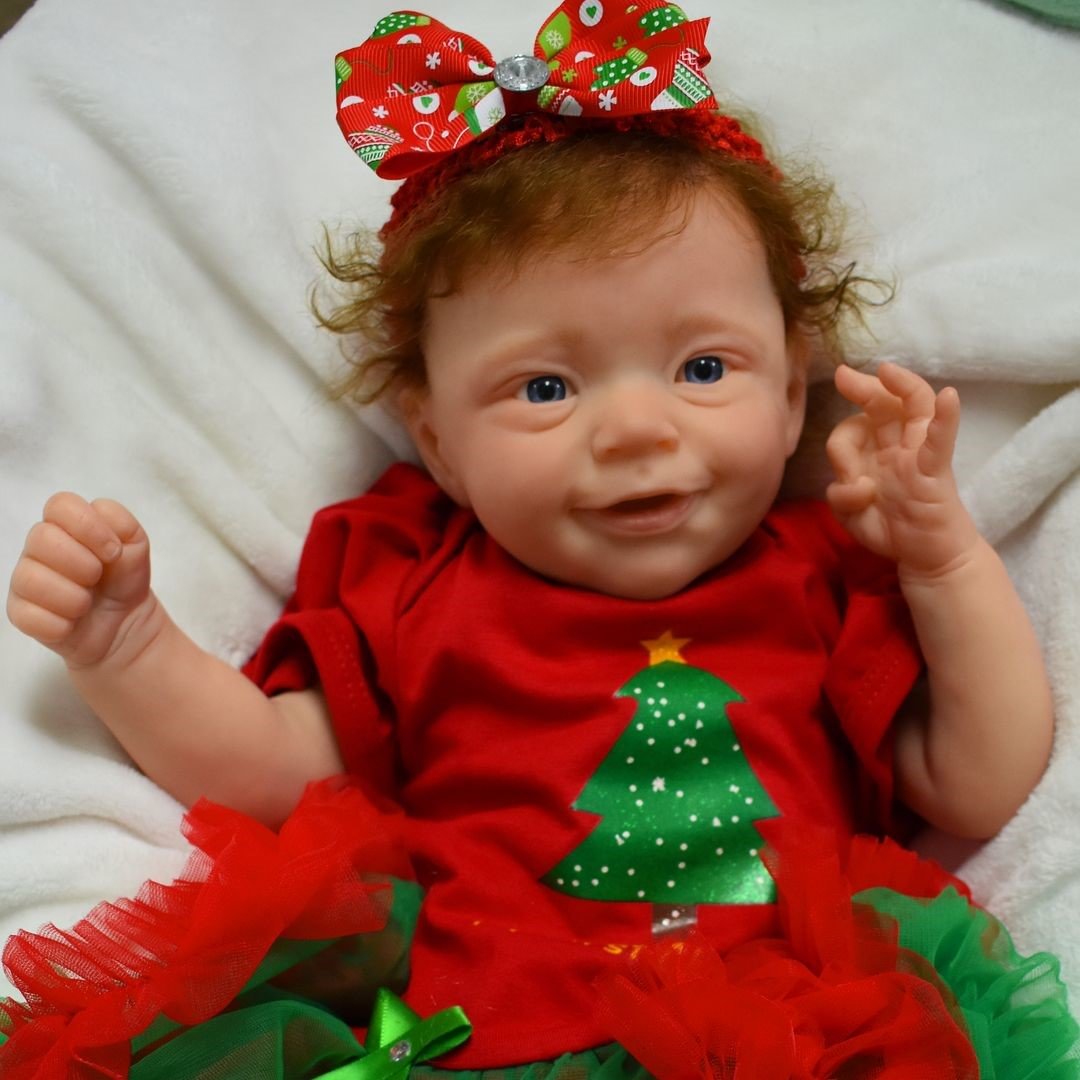[Christmas Specials] 20"Cute Lifelike Handmade Reborn Silicone Smile Baby Girl Echo