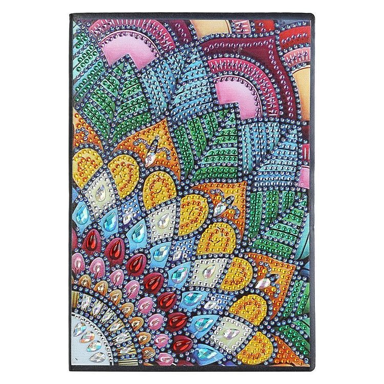 DIY Colorful Special Shaped Diamond Painting 50 Page A5 Sketchbook Notebook