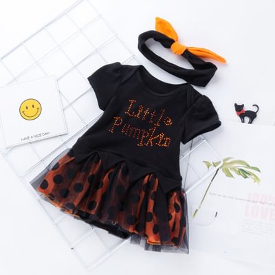  Little Pumpkin Halloween Clothes Suit 2 Pcs for 20''-22'' Reborn Baby - Reborndollsshop.com-Reborndollsshop®