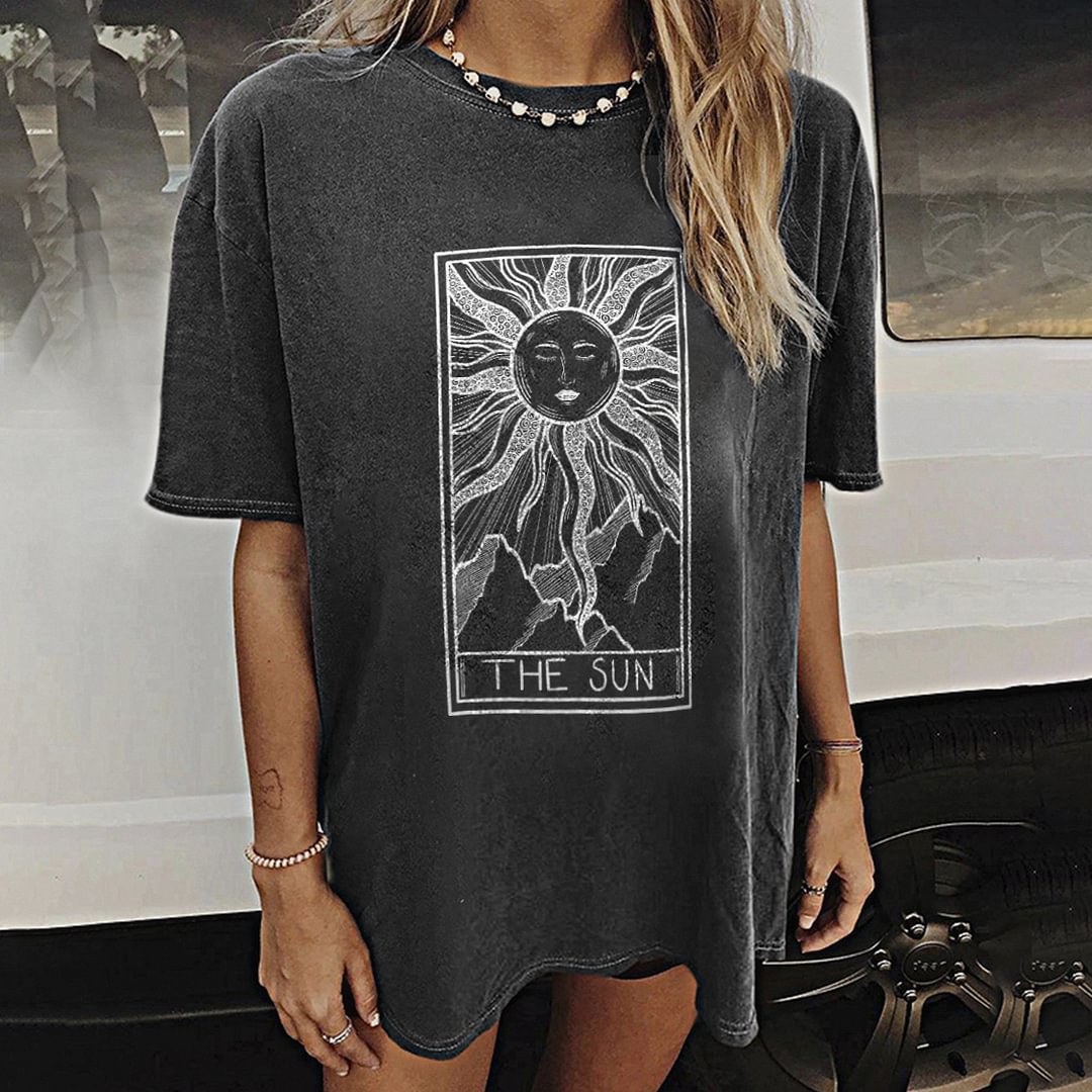   The sun mountain print t-shirt - Neojana