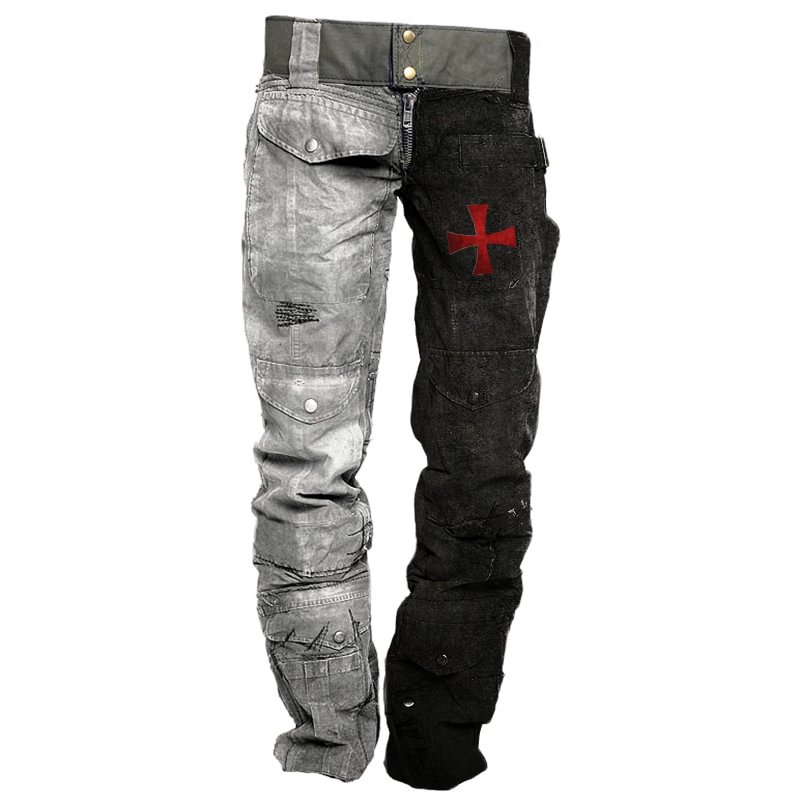 Fashion Templar Cross Contrasting Tactical Pants / [viawink] /