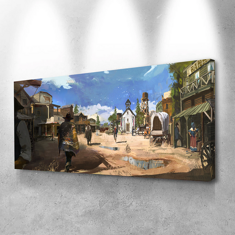 Red Dead Canvas Wall Art