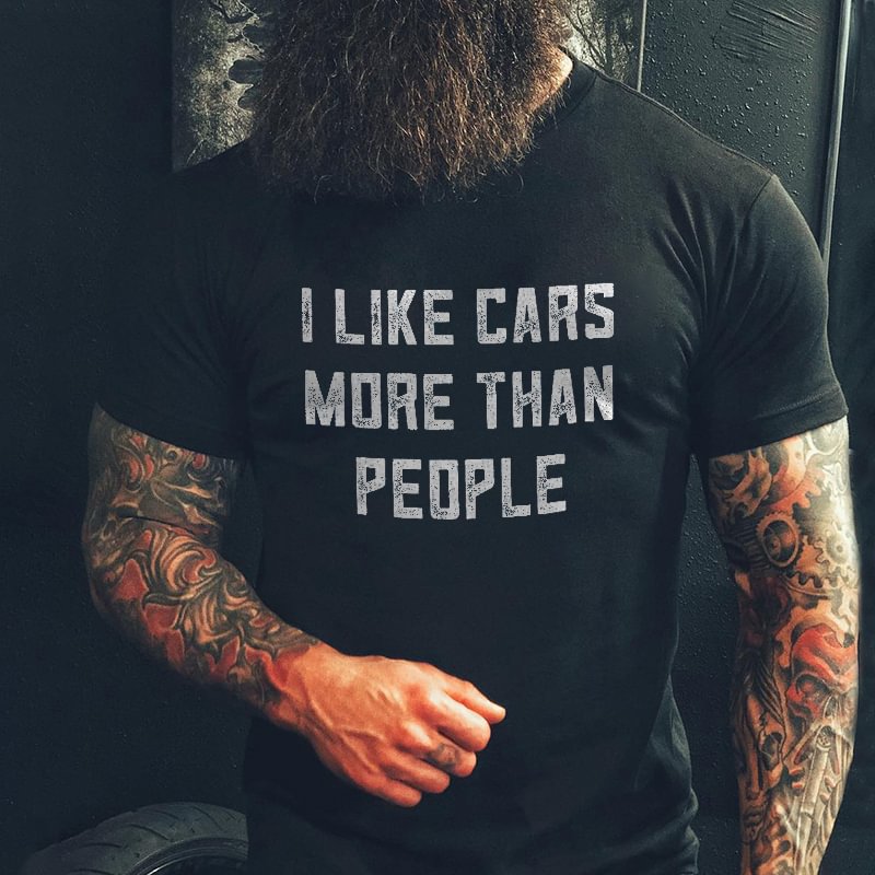 Livereid I Like Cars More Than People T-shirt - Livereid