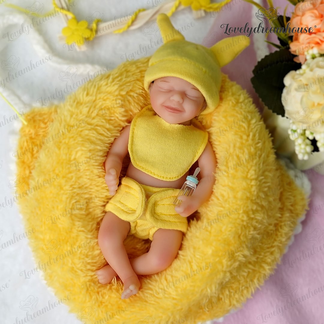  [Kids Reborn Gift] 6'' Deborah Reallife Cute Newborn 100% Silicone Baby Doll Girl - Reborndollsshop.com-Reborndollsshop®