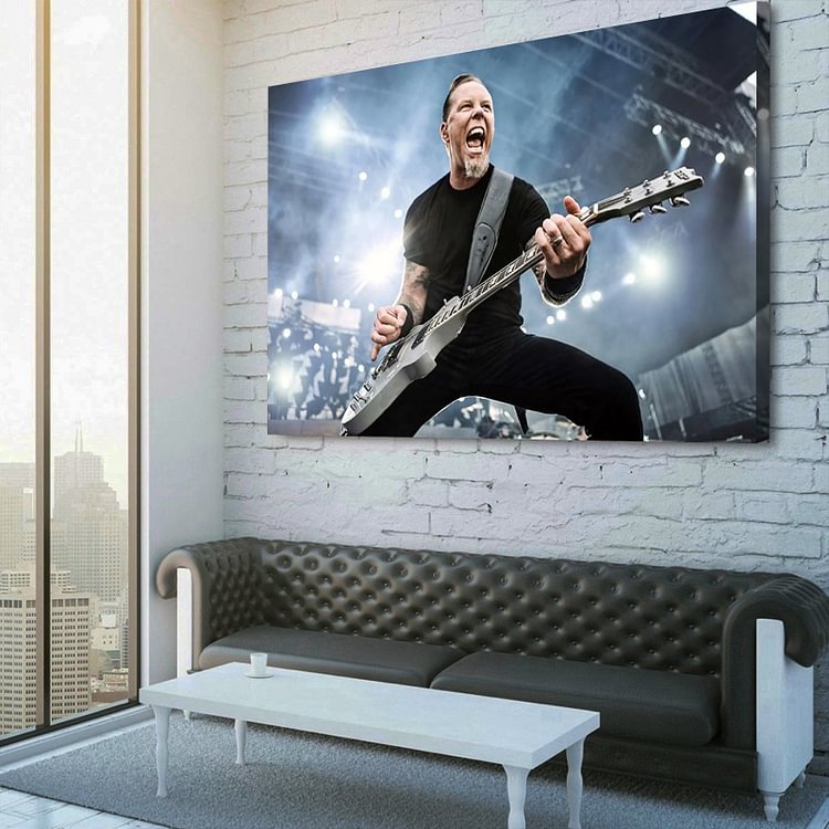 James Hetfield Guitar Riffs Canvas Wall Art