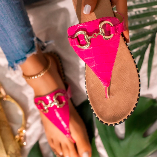 Women‘s Fashion Fluorescent Flip-Flop Sandals