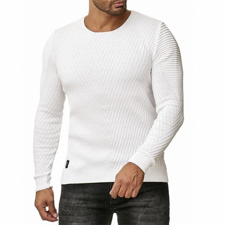 BrosWear Fashion Men's Dark Pattern Casual Long Sleeve T-Shirt