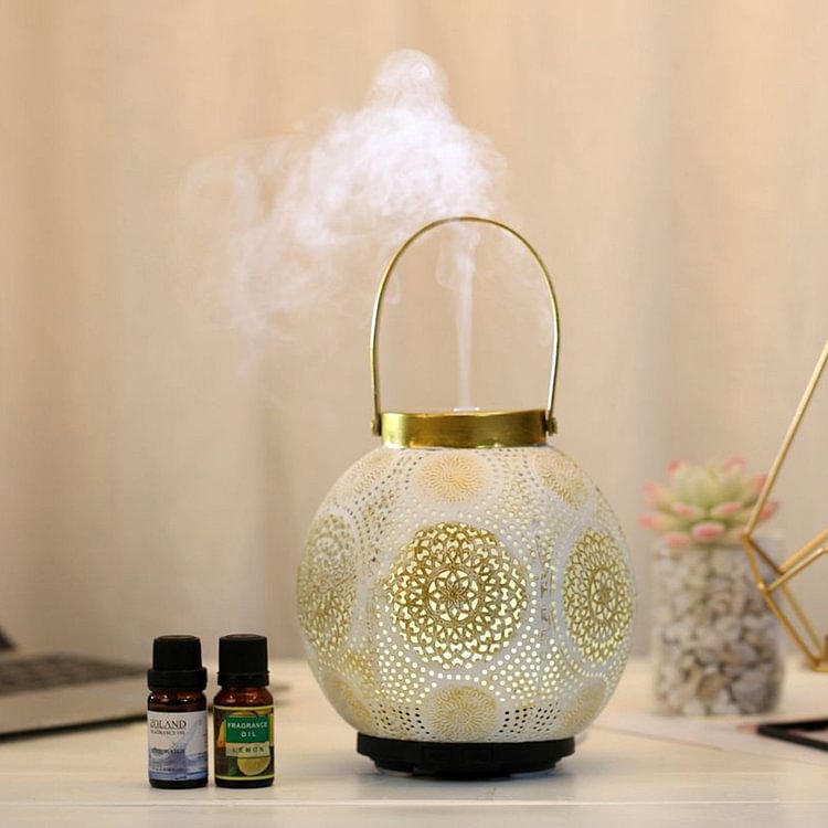 Hollowed-out Essential Diffuser Humidifier Night Light Home Air Fresher