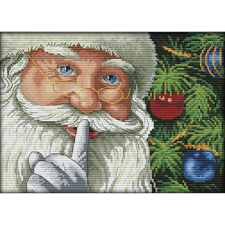 (Counted/Stamped)Cheerful Christmas  - Cross Stitch  30*21CM