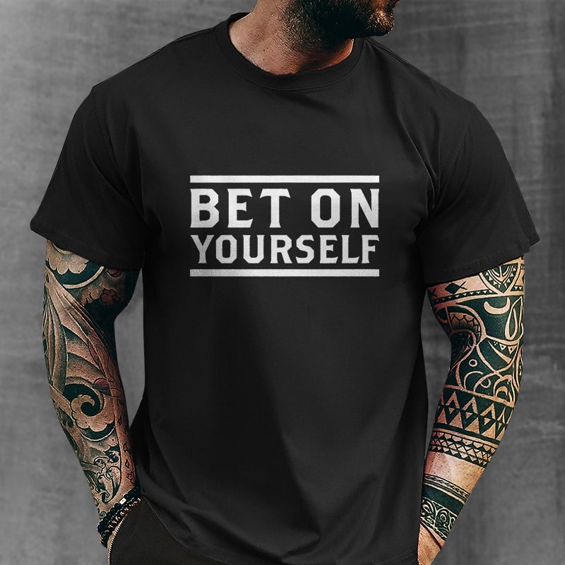 Livereid Bet On Yourself Print T-shirt - Livereid