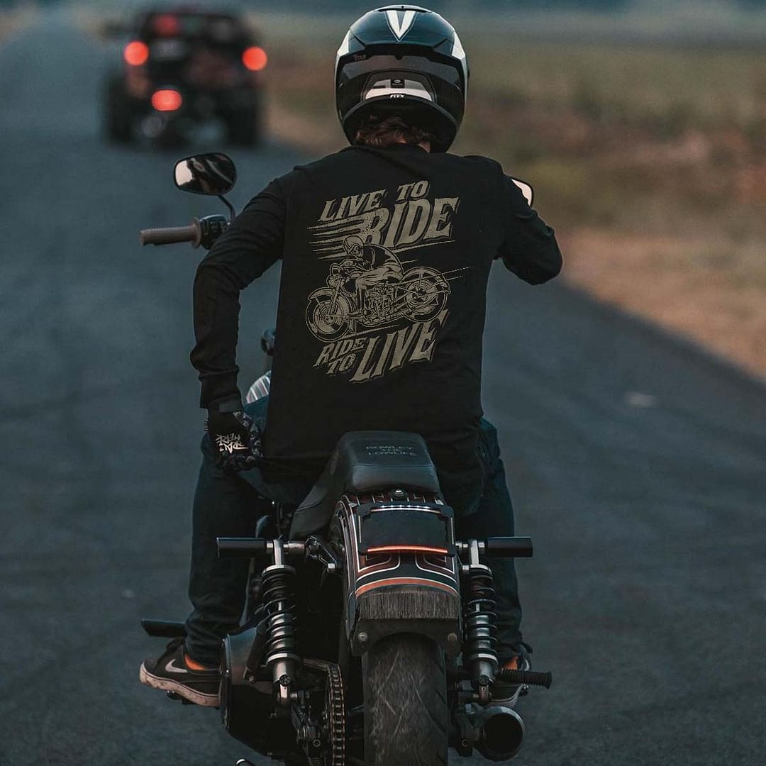 UPRANDY Live To Ride Ride To Live Men's T-shirt -  UPRANDY