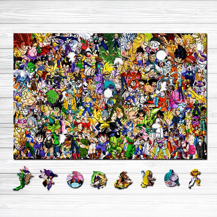 Dragon Ball Z Characters Collection Wooden Puzzle