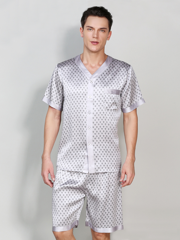 Life Style Basic Men's Silk Pajamas