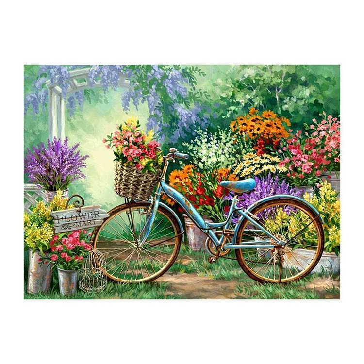 Vélo de jardin - Diamant rond complet - 40x50cm