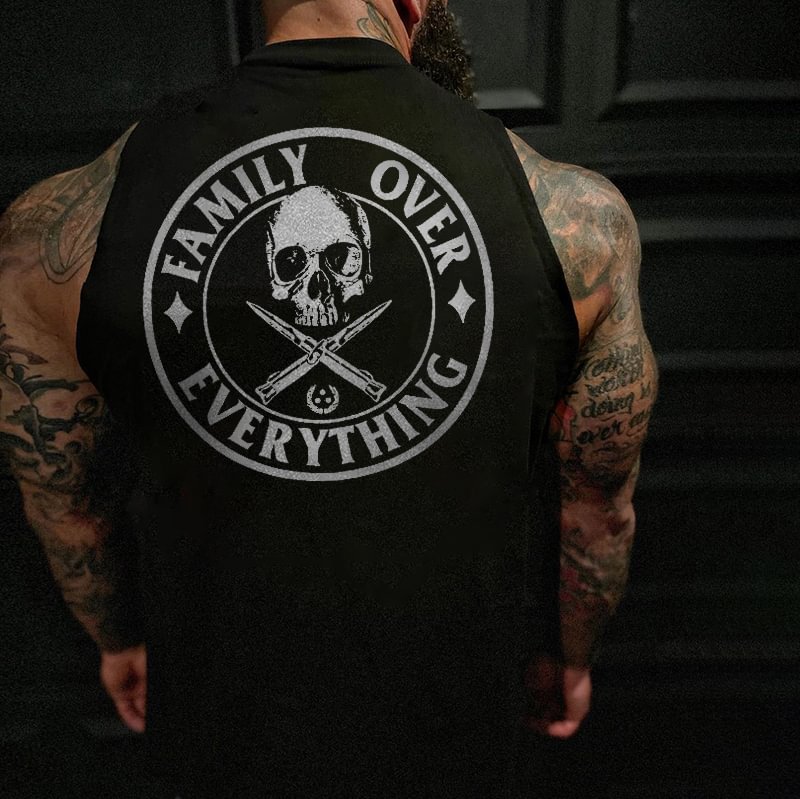 Livereid Family over everything skull printed designer vest - Livereid