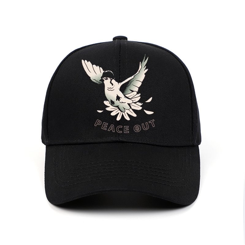 Dove Of Peace Print Hat / Techwear Club / Techwear