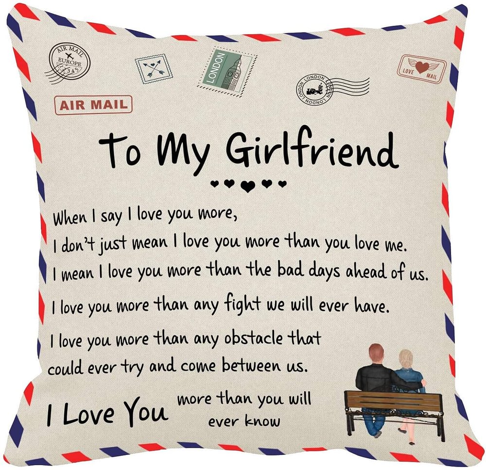 To My Girlfriend Pillowcase - I Love You More Than You Will Ever Know