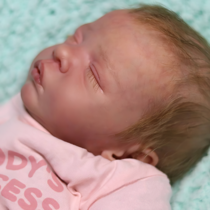  19'' Adorable Cressida Reborn Baby Doll Girl with Brown Hair - Reborndollsshop.com-Reborndollsshop®