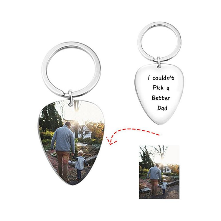 Custom Photo Tag Keychain I Couldn't Pick A Better Dad