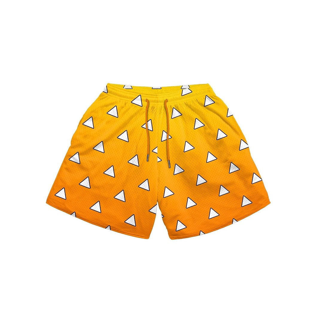 Men's Geometric Print Shorts / Techwear Club / Techwear