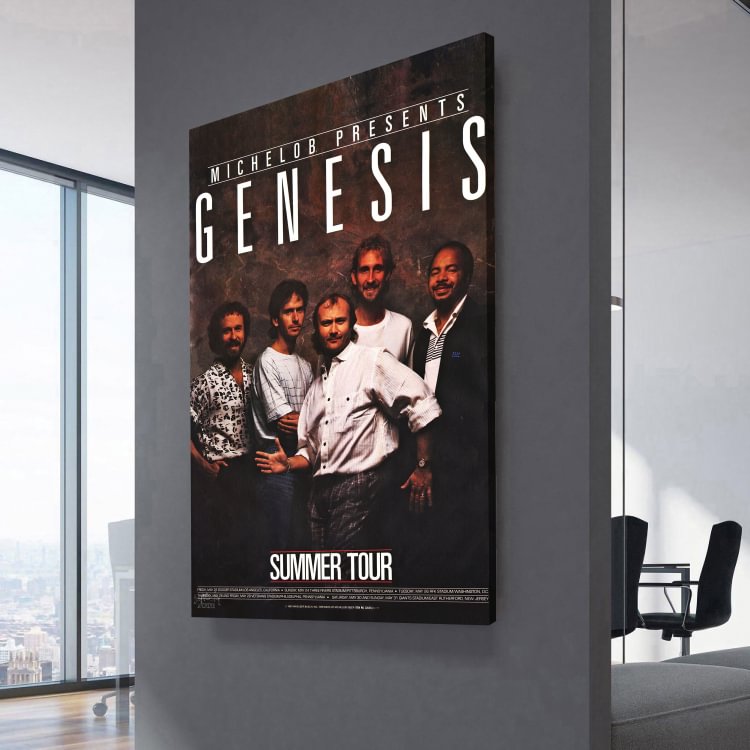 Genesis The Invisible Tour Poster Canvas Wall Art