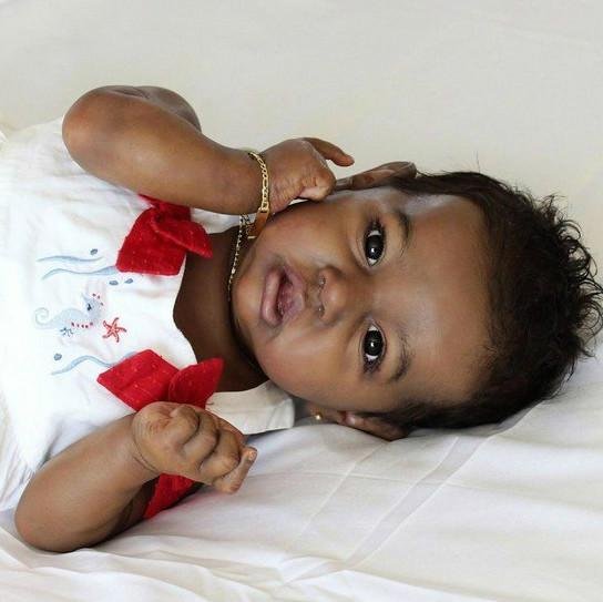  20'' Kids Reborn Lover Elaine Black African American Weighted Reborn Toddler Baby Doll Girl Toy - Reborndollsshop.com®-Reborndollsshop®