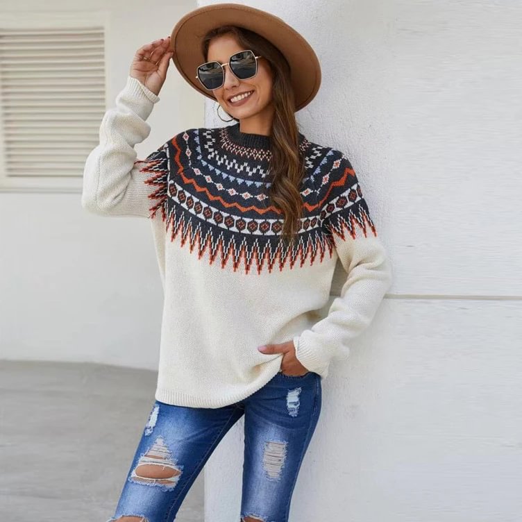Casual Bohemian Sweater-Corachic