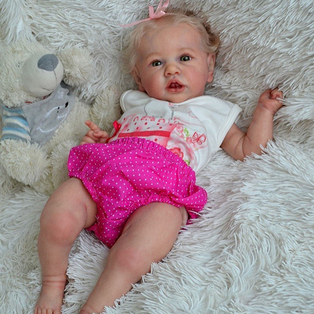 Silicone Baby Doll Realistic Reborn Baby Girl 12'' Nadia 2022, Cute Newborn Dolls -Creativegiftss® - [product_tag]