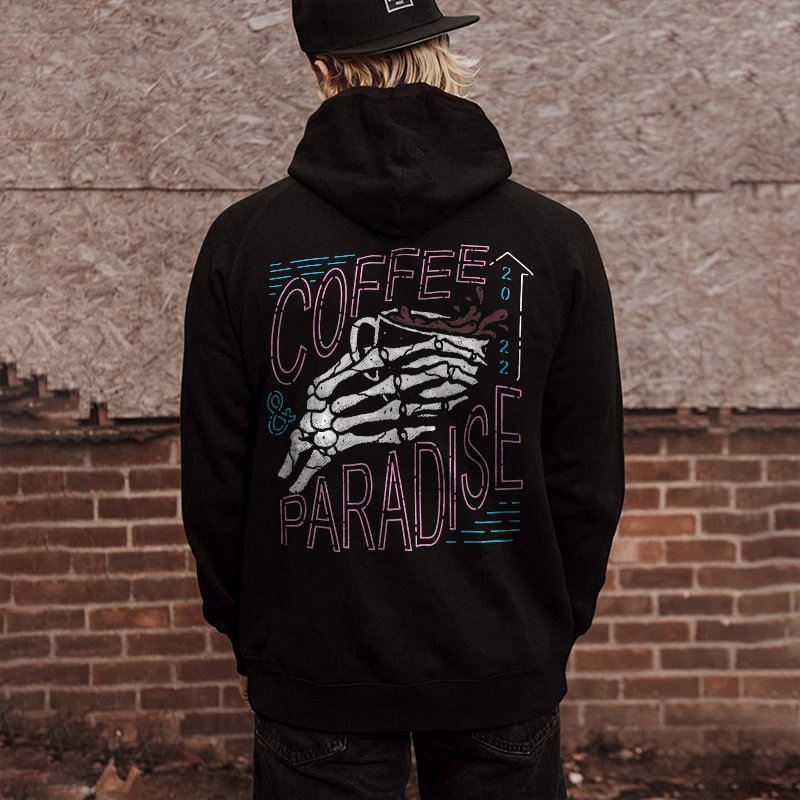 Coffee And Paradise Print Classic Men’s Hoodie -  UPRANDY