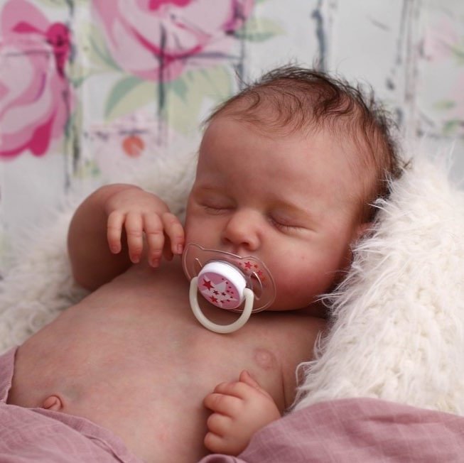  20" Real Looking Lifelike Sleeping Silicone Reborn Baby Boy Doll Set with Clothes and Bottle - Reborndollsshop.com-Reborndollsshop®