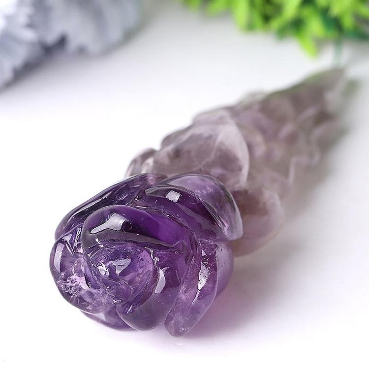 7.5" Amethyst Rose Crystal Carvings Crystal wholesale suppliers