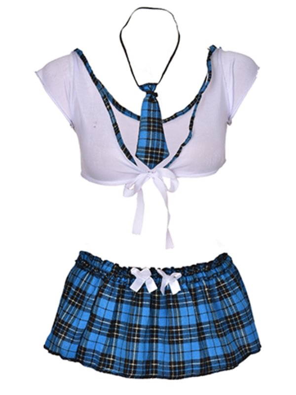 Plaid Skirt Cosplay Uniform Set-Icossi