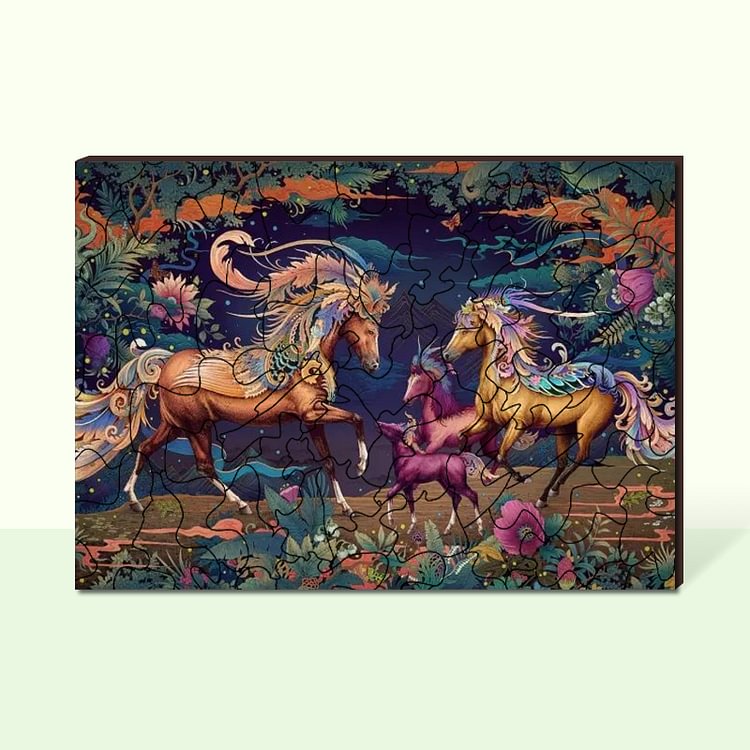 Flying Horse Wooden Jigsaw Puzzle