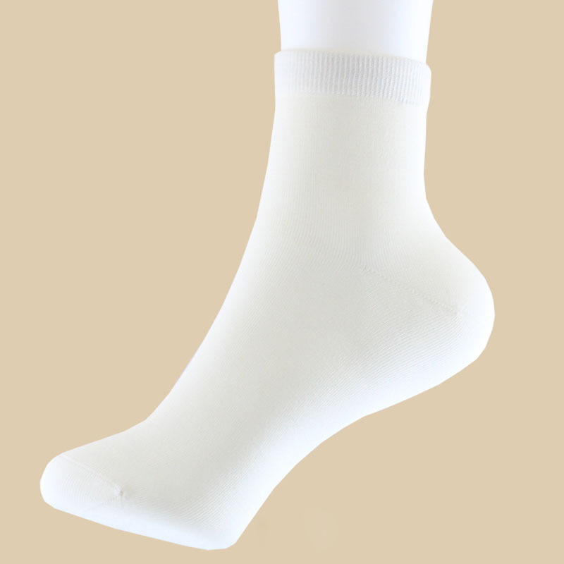 Silk Socks Women's Knitted Breathable Style White