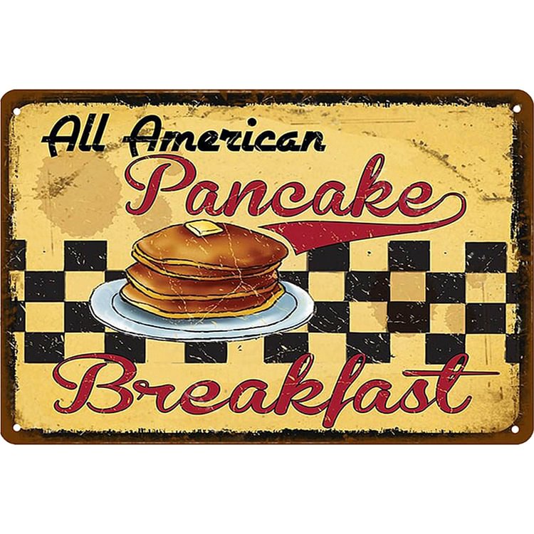 Pancake Breakfast - Vintage Tin Signs