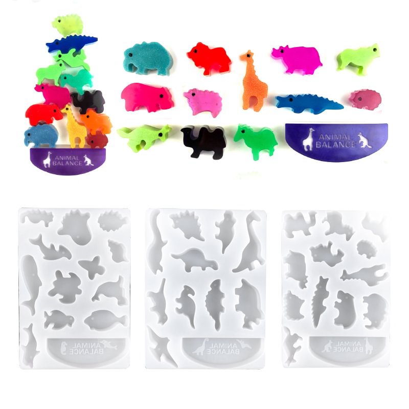 Dinosaur Stacking Toy Silicone Resin Molds