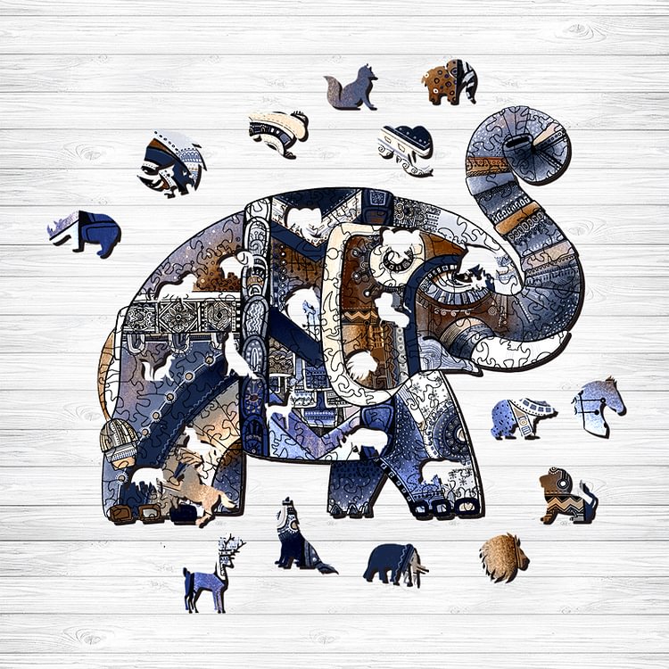 Elephant Wooden Jigsaw Puzzle