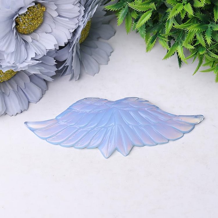 4.5" Angel Wings Crystal Carvings Model Bulk Crystal wholesale suppliers