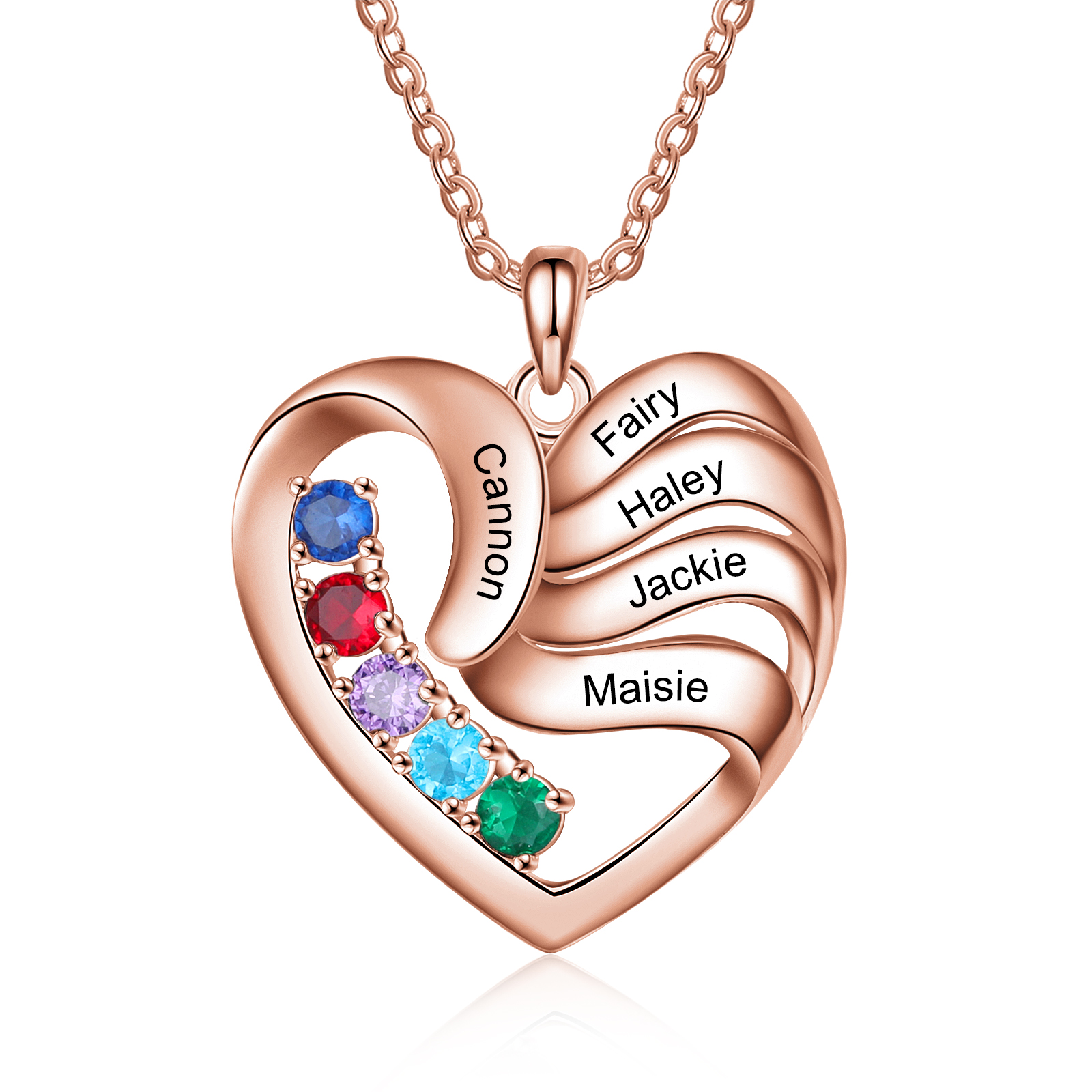 personalized-heart-necklace-with-5-names-for-lover